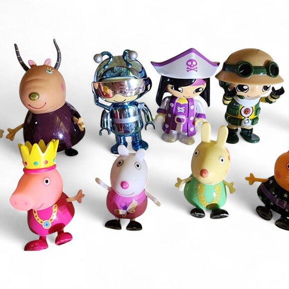 Peppa Pig Figures Lot 20pc Character Bundle Collectible Set Toys + 3 Ryans World - Picture 6 of 8
